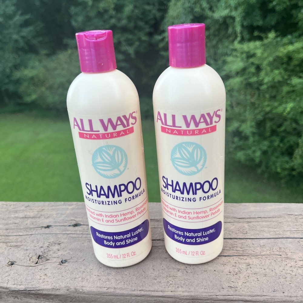 2x All Ways Natural Shampoo Moisturizing creamy jojoba AllWays 12 oz